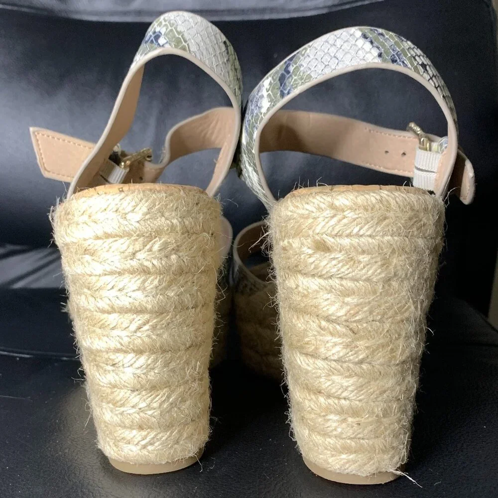 Sam Edelman Snake Print Wedges, size 7 - Picture 6 of 8